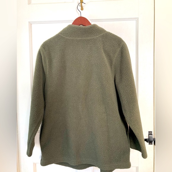 Ingrid & Isabel Maternity Fleece, size M, Olive Green - Picture 2 of 3